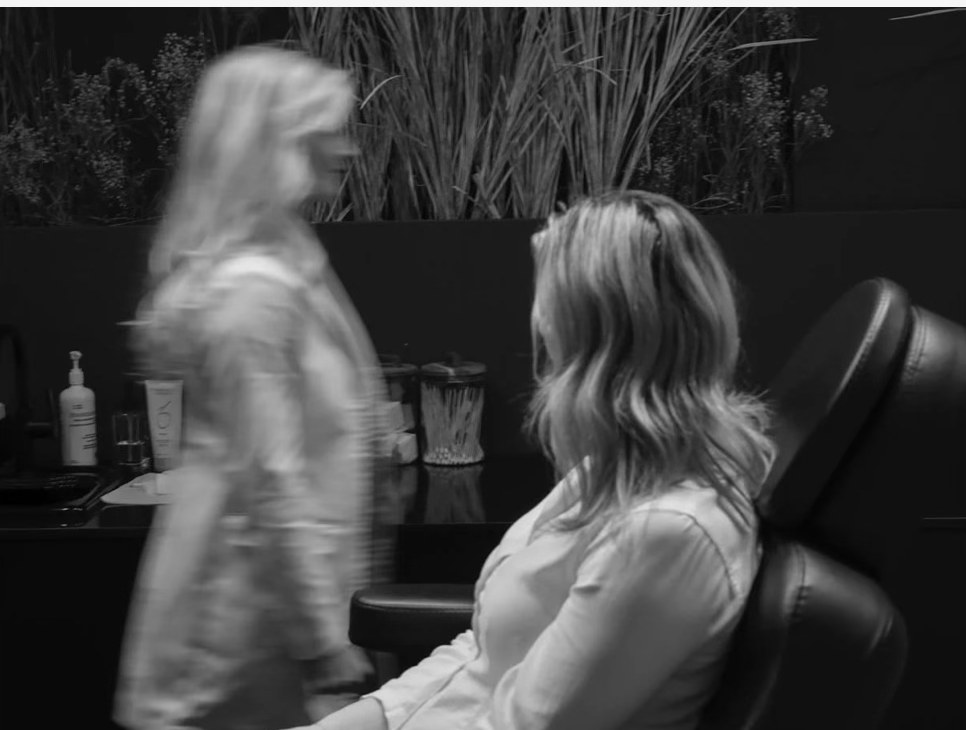 Dr. Baldwin consulting with a patient