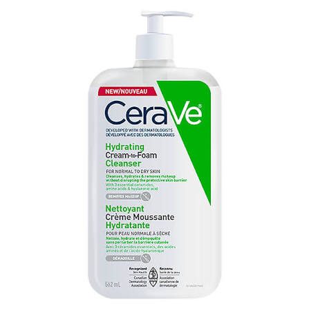 CeraVe Hydrating Cream-to-Foam Cleanser